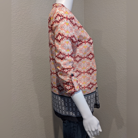 Anthropologie HD in Paris silk feel boho top - Picture 3 of 4